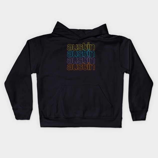 Austin City Kids Hoodie by sunima